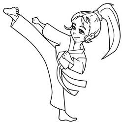 Karate (Sports) coloring page #205121 to print and color