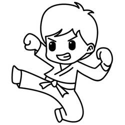 Kung Fu - Free printable coloring pages