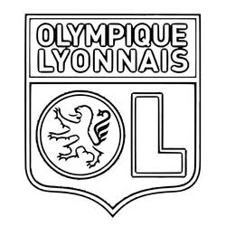 Coloring page: Lyon FC (Sports) #192989 - Free Printable Coloring Pages
