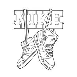 Nike (Sports) coloring page #214891 to print and color