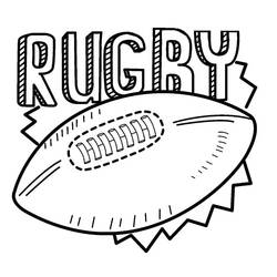 Coloring page: Rugby (Sports) #211287 - Free Printable Coloring Pages