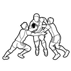 Coloring page: Rugby (Sports) #211312 - Free Printable Coloring Pages