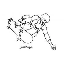 Skateboard (Sports) coloring page #139290 to print and color