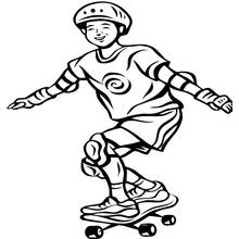 Skateboard (Sports) coloring page #139294 to print and color
