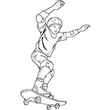 Skateboard (Sports) coloring page #139296 to print and color