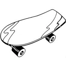 Skateboard (Sports) coloring page #139308 to print and color