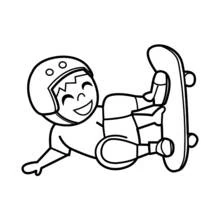 Skateboard (Sports) coloring page #139319 to print and color