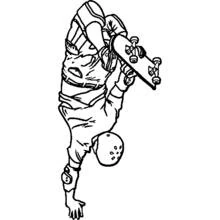 Skateboard (Sports) coloring page #139335 to print and color
