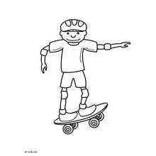 Skateboard (Sports) coloring page #139347 to print and color
