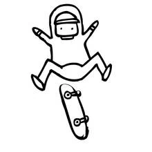 Skateboard (Sports) coloring page #139360 to print and color