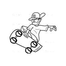 Skateboard (Sports) coloring page #139366 to print and color