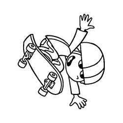 Skateboard (Sports) coloring page #139367 to print and color