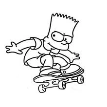 Skateboard (Sports) coloring page #139378 to print and color