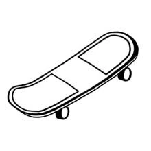 Skateboard (Sports) coloring page #139392 to print and color