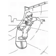 Skateboard (Sports) coloring page #139447 to print and color