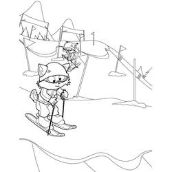Ski (Sports) coloring page #198408 to print and color
