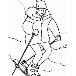 Ski (Sports) coloring page #198417 to print and color