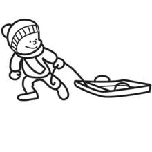 Sledding (Sports) coloring page #142523 to print and color