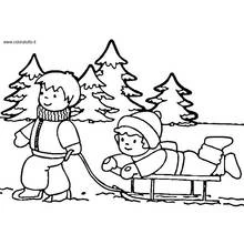 Sledding (Sports) coloring page #142593 to print and color