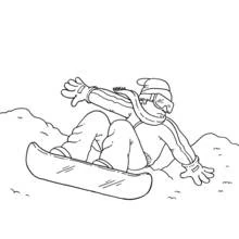 Snowboard (Sports) coloring page #143800 to print and color