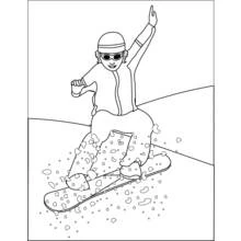 Snowboard (Sports) coloring page #143802 to print and color