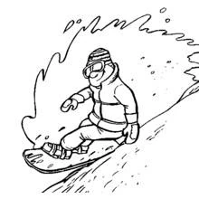 Snowboard (Sports) coloring page #143808 to print and color