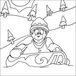 Snowboard (Sports) coloring page #143810 to print and color