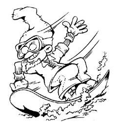 Snowboard (Sports) coloring page #143812 to print and color