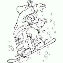 Snowboard (Sports) coloring page #143816 to print and color