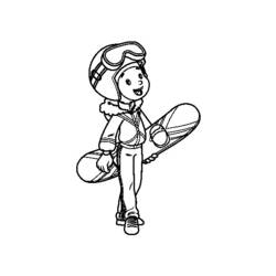 Snowboard (Sports) coloring page #143858 to print and color