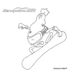 Snowboard (Sports) coloring page #143870 to print and color