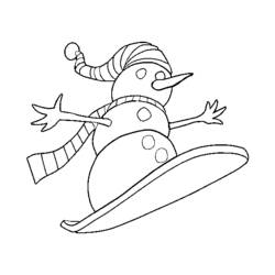 Snowboard (Sports) coloring page #143871 to print and color