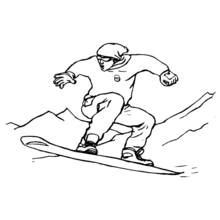 Snowboard (Sports) coloring page #143887 to print and color