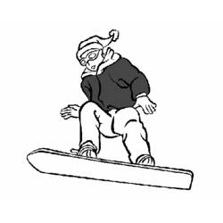 Snowboard (Sports) coloring page #143929 to print and color