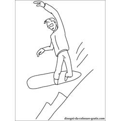 Snowboard (Sports) coloring page #143994 to print and color