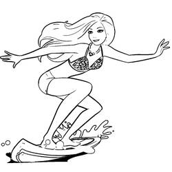 Coloring page: Surfing (Sports) #214183 - Free Printable Coloring Pages