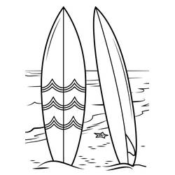 Coloring page: Surfing (Sports) #214189 - Free Printable Coloring Pages