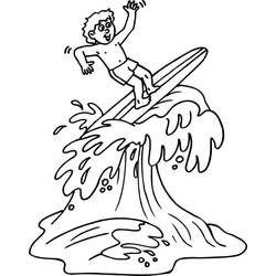Coloring page: Surfing (Sports) #214203 - Free Printable Coloring Pages