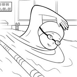 Coloring page: Swimming (Sports) #192689 - Free Printable Coloring Pages