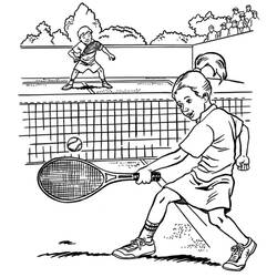 Tennis - Free printable coloring pages