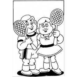 Tennis (Sports) coloring page #173796 to print and color
