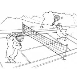 Tennis (Sports) coloring page #173812 to print and color