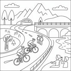 Coloring page: Tour de France (Sports) #221140 - Free Printable Coloring Pages