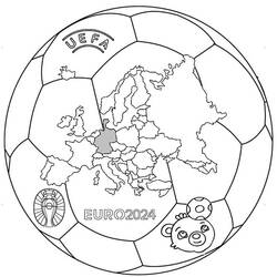 UEFA Euro Championship (Sports) coloring page #213975 to print and color