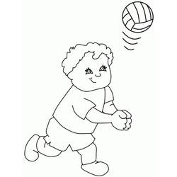 Volleyball (Sports) coloring page #176994 to print and color