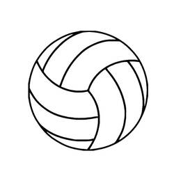 Volleyball (Sports) coloring page #176996 to print and color