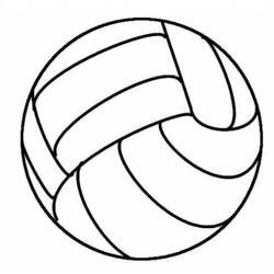 Volleyball (Sports) coloring page #176997 to print and color
