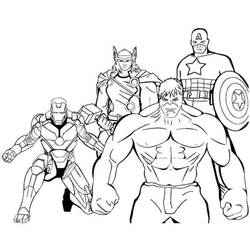 Avengers (Superheroes and Supervillains) coloring page #179206 to print and color