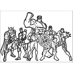 Avengers (Superheroes and Supervillains) coloring page #179209 to print and color