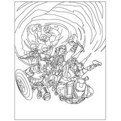 Avengers (Superheroes and Supervillains) coloring page #179210 to print and color